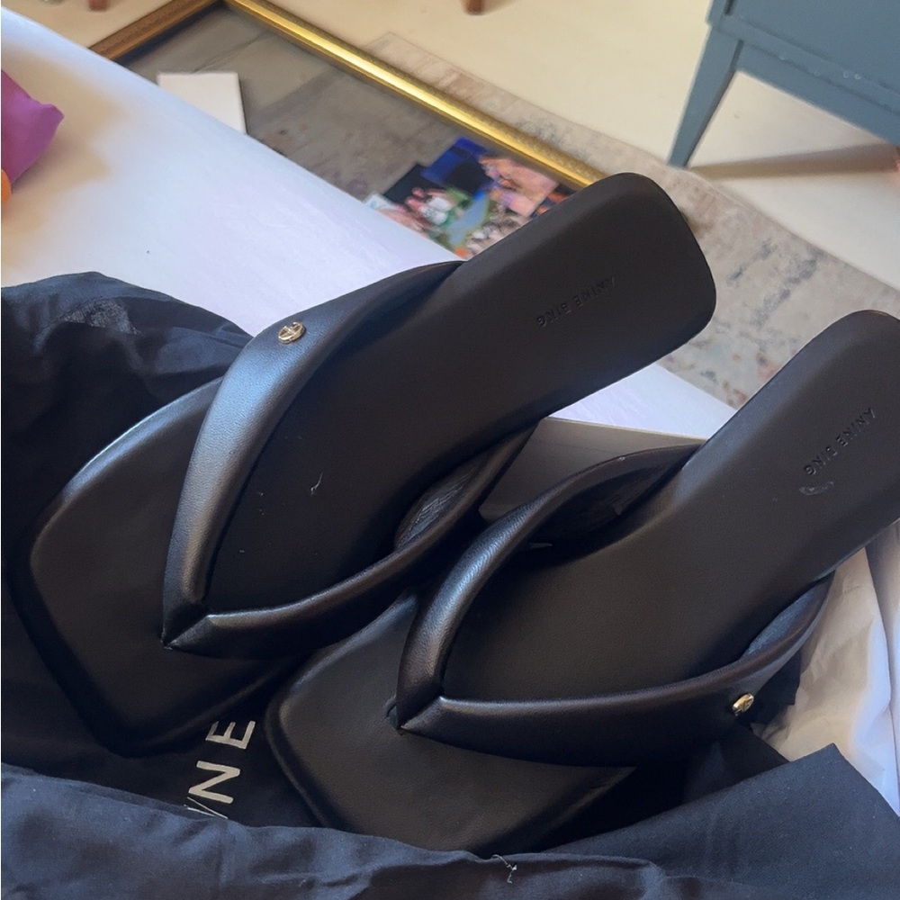 Anine Bing Black Sandals